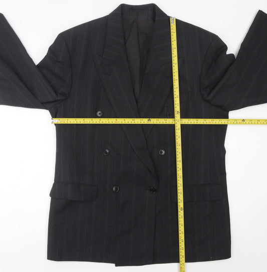 Marks and Spencer St Michael Men’s Grey Pinstripe Blazer 42in Chest Medium