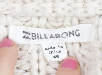 Billabong Womens Ivory Chunky Knit Pullover Jumper XS