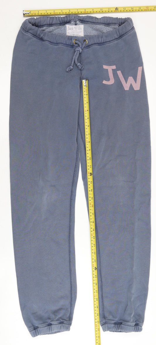 Jack Wills Women’s Blue Size 8 Sweatpants Jogger Trousers Cotton