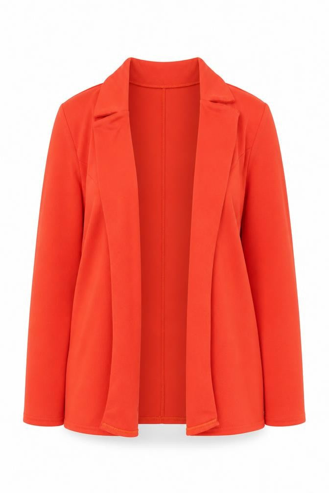 Boohoo Women’s Orange Blazer UK 10 Regular Fit Lightweight