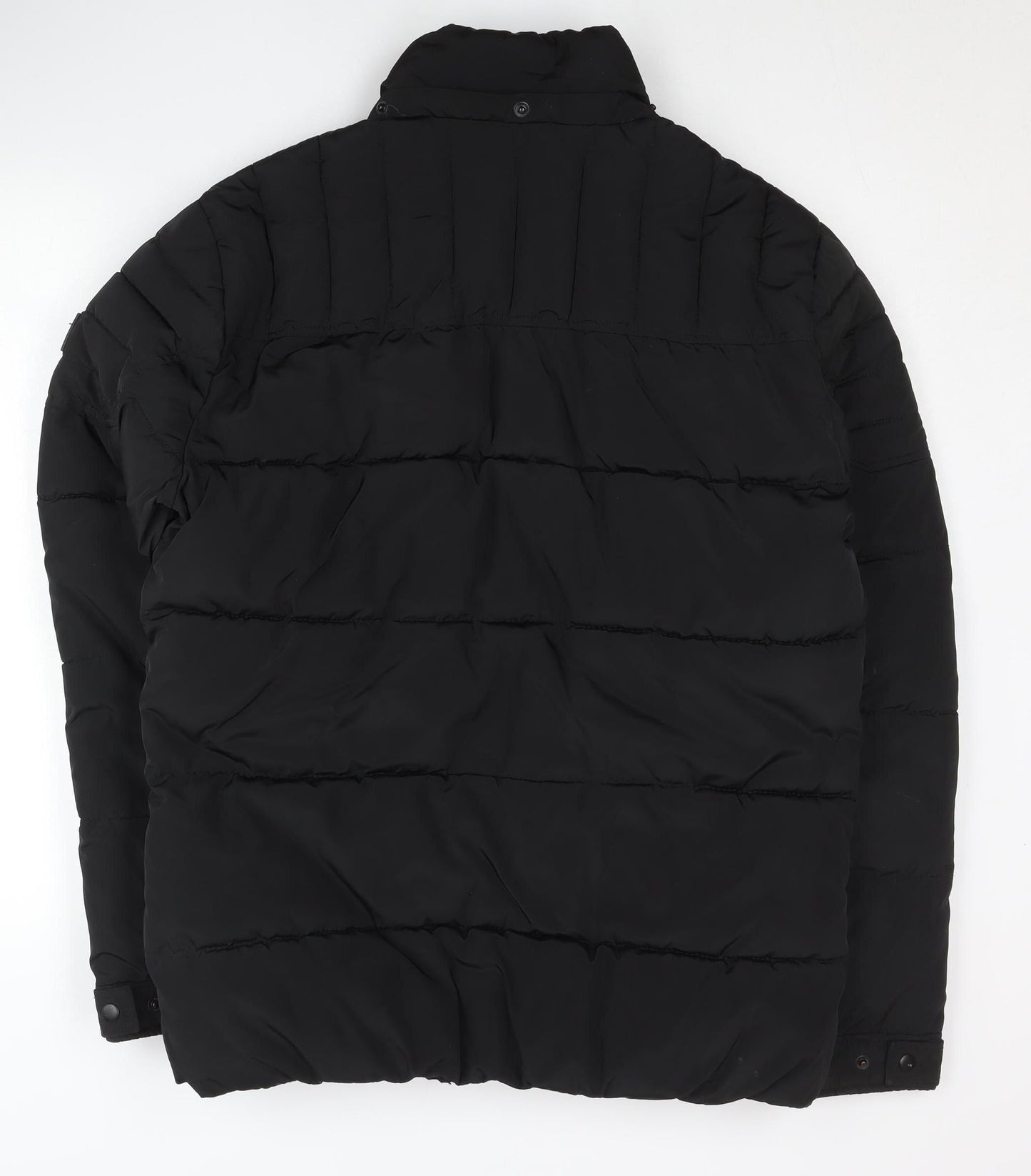 Jack & Jones Men’s Black L Puffer Jacket Winter Warm Coat