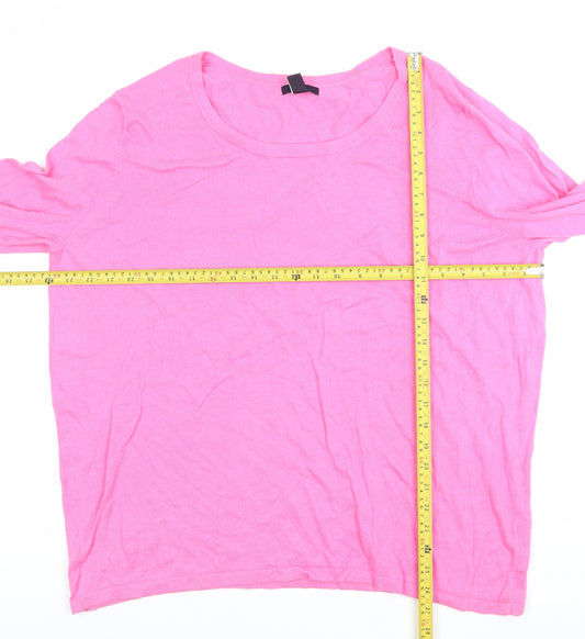 Gap Women’s Pink Cotton Pullover Jumper XL Long Sleeve Casual