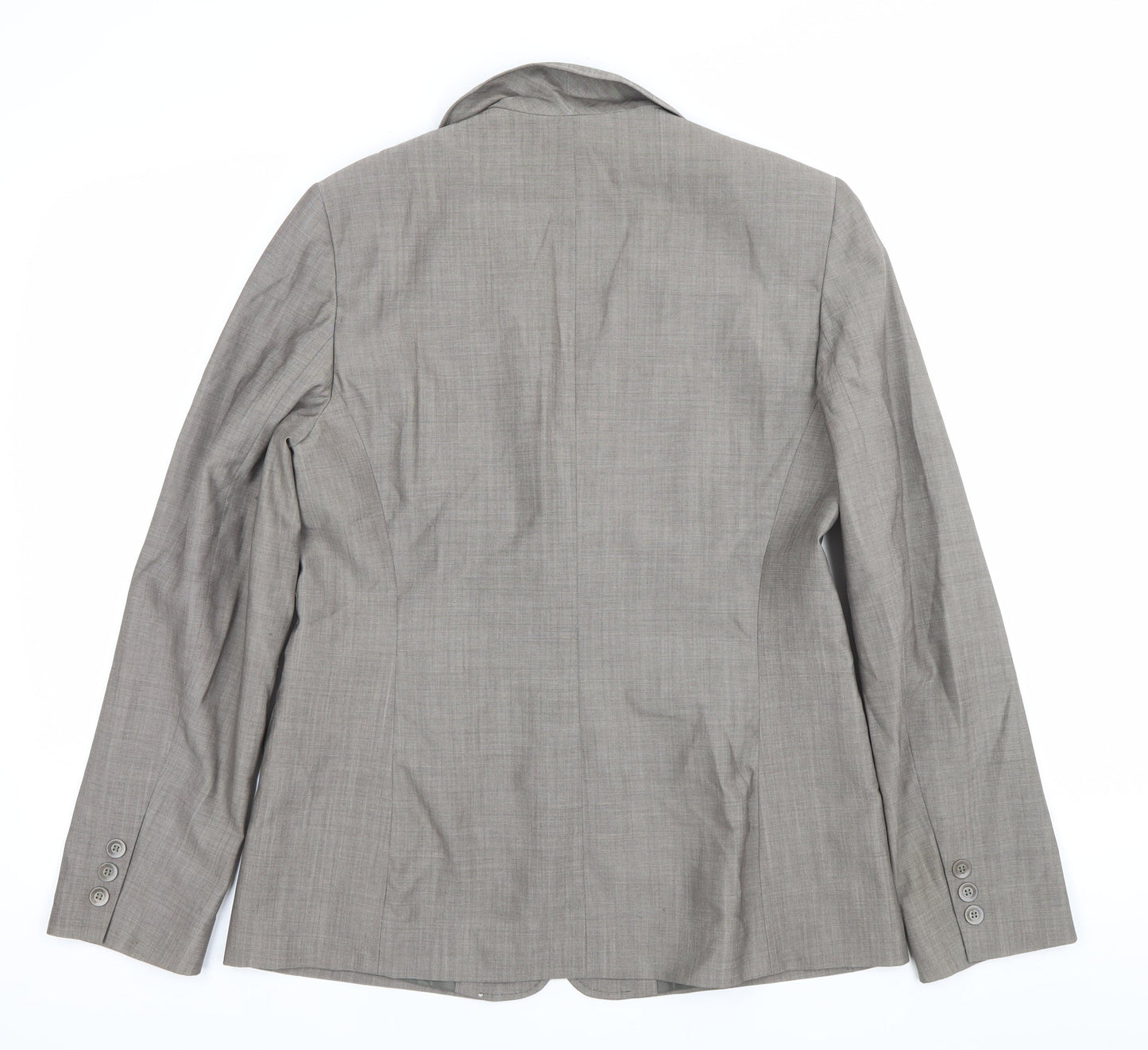 Gerard Darel Womens Grey Wool Workwear Suit Jacket Size 12