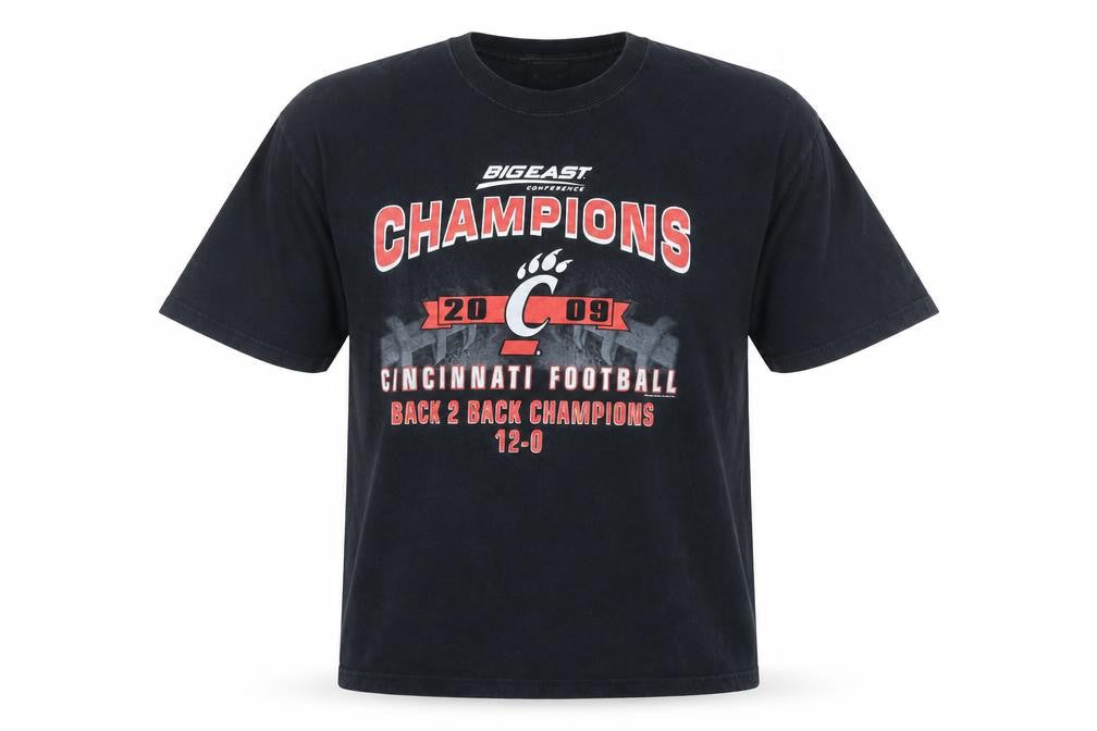 PARK 7 Men’s Black L Sports University Graphic T-Shirt 2009 Champions