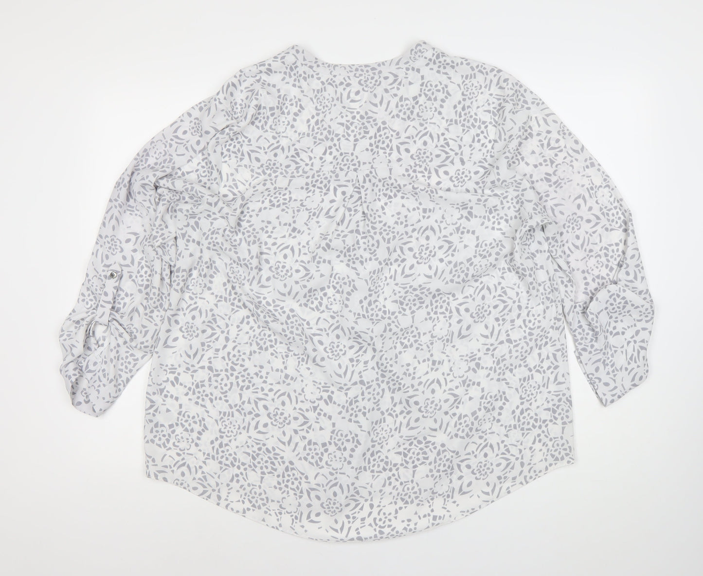Principles by Ben de Lisi Womens White Floral Blouse Size 18