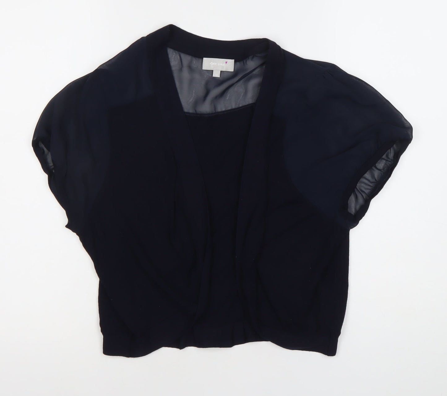 Marks and Spencer Women’s Black Size 18 Cropped Blouse with Kimono Sleeves