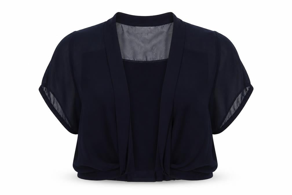Marks and Spencer Women’s Black Size 18 Cropped Blouse with Kimono Sleeves