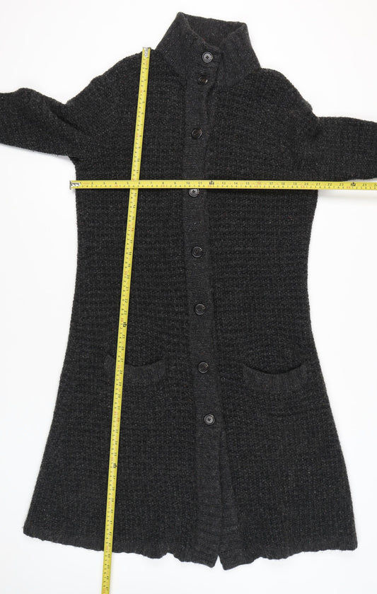 Ralph Lauren Womens Black Cashmere Long Cardigan L