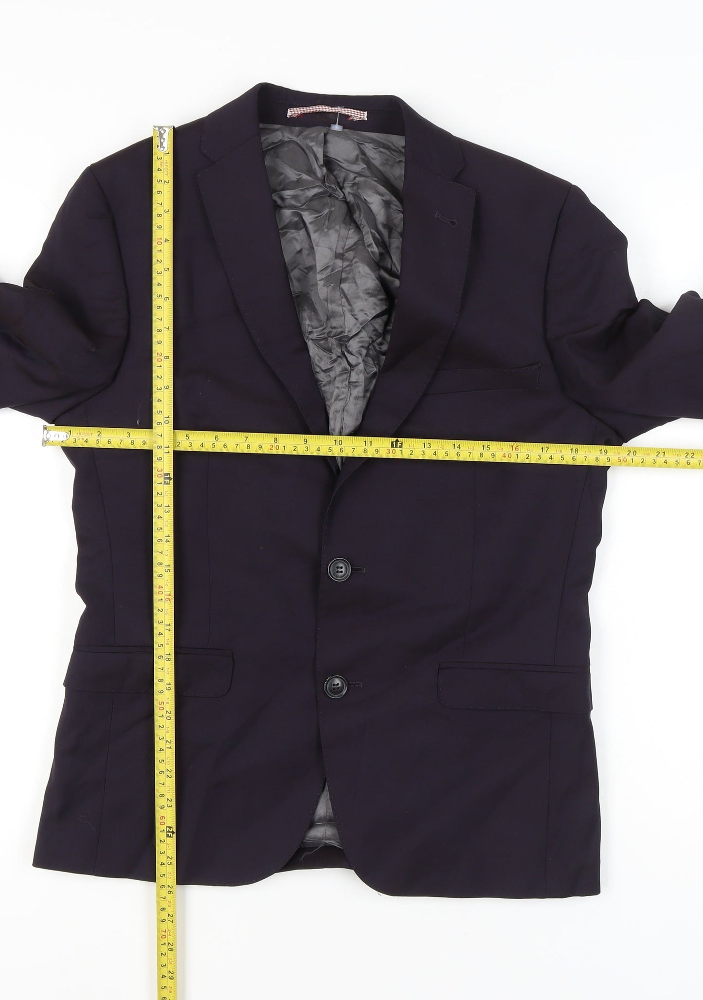 Ben Sherman Men’s Blue Wool Slim Fit Blazer Jacket 38S
