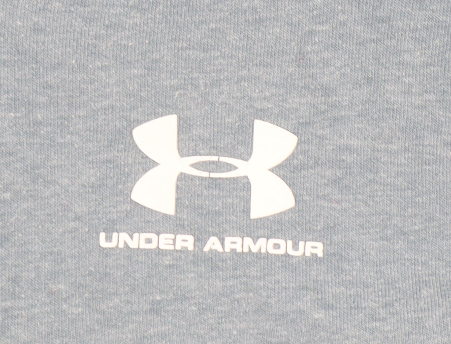 Under Armour Boys Blue Full Zip Hoodie YXL 14 Years Sportswear Fleece