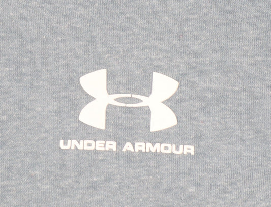 Under Armour Boys Blue Full Zip Hoodie YXL 14 Years Sportswear Fleece