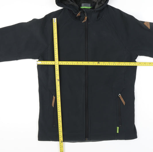 Kathmandu Men's Black Softshell Hooded Jacket S Outdoor Hiking