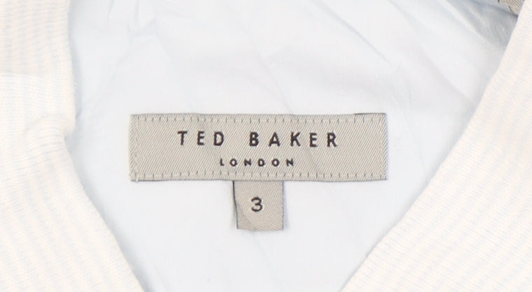 Ted Baker Men’s Blue Slim Fit Short Sleeve Button-Up Shirt M