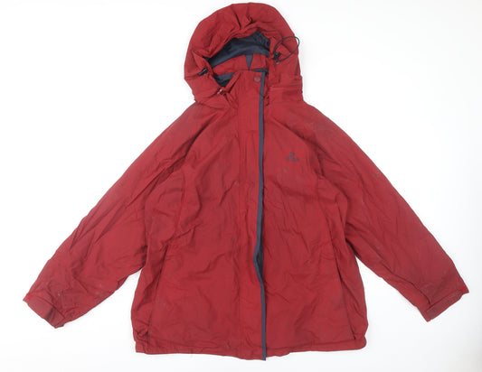 Craghoppers Women’s Red Waterproof Rain Jacket UK 18 Hooded Outdoor Coat