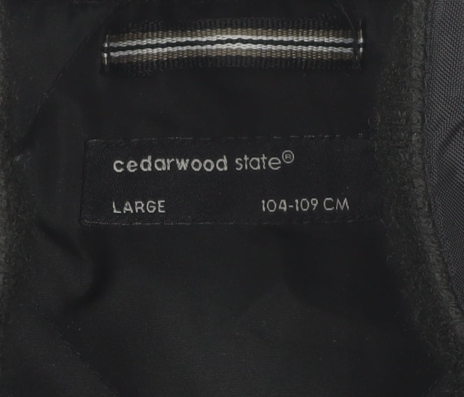 Cedarwood State Men’s Black Jacket L Regular Fit Full Zip