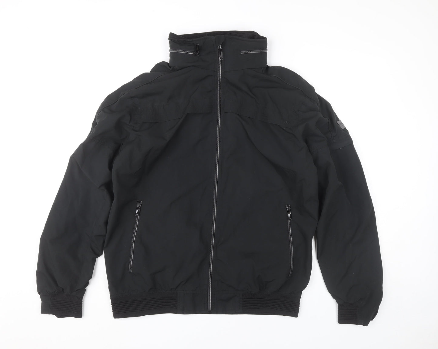 Regatta Men’s Black Bomber Jacket L Outdoor Full Zip Coat
