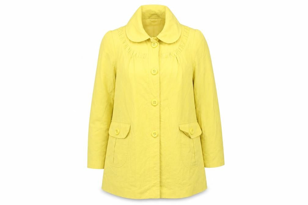 Misbehave Vintage Women’s Yellow Buttoned Mid-Length Coat Size 12