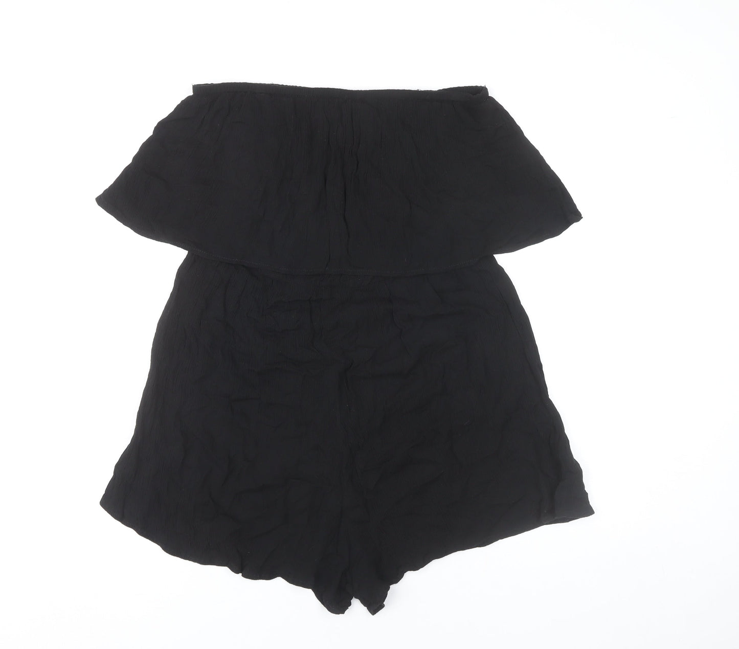 ASOS Women’s Black Strapless Sleeveless Playsuit Size 12