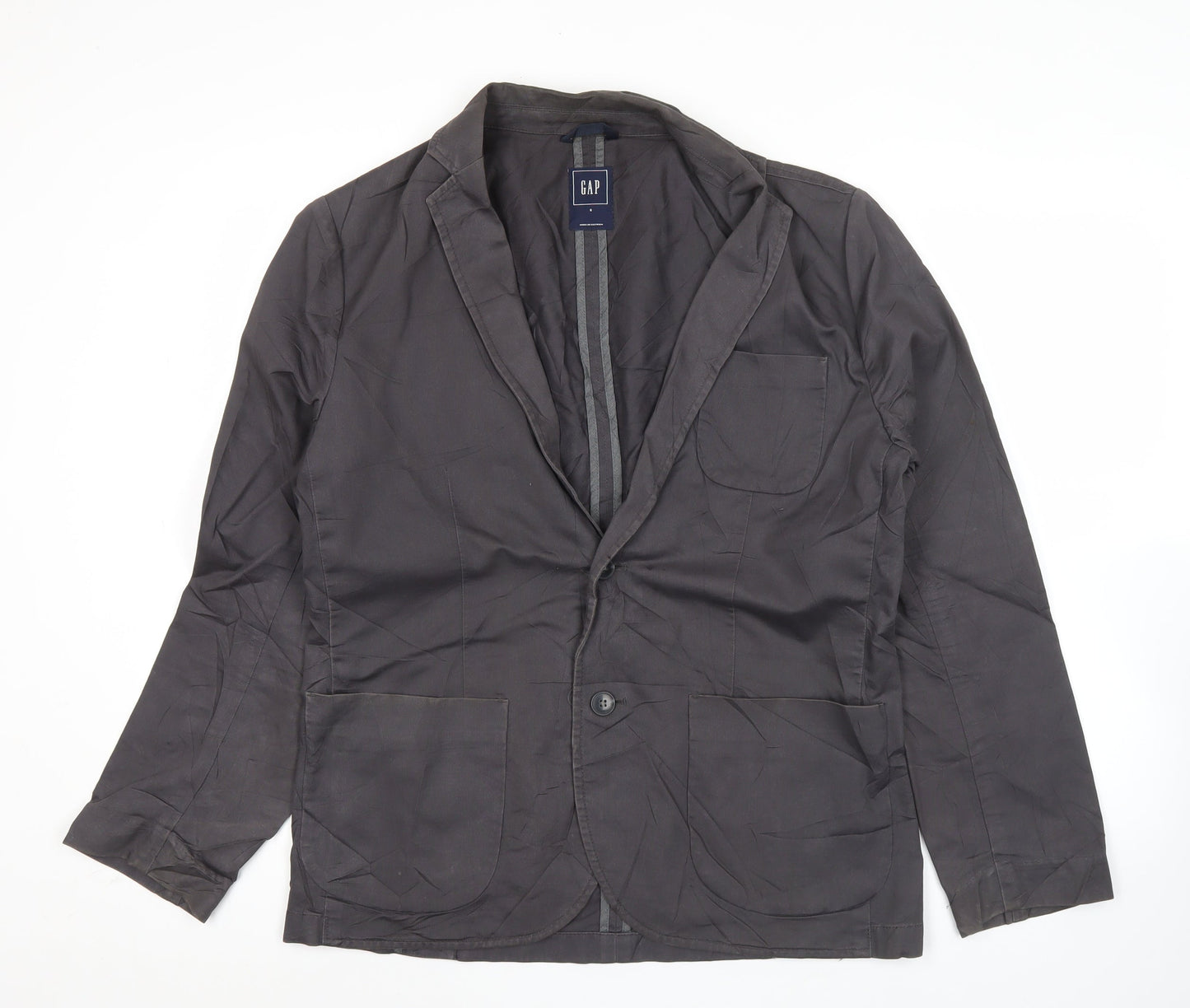 GAP Men’s Black Cotton Blazer Jacket Size S Regular Fit