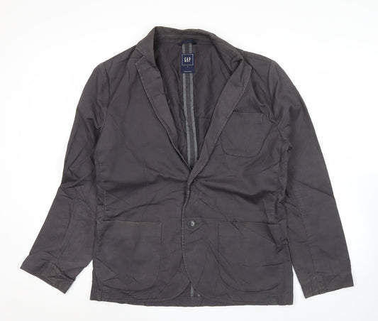 GAP Men’s Black Cotton Blazer Jacket Size S Regular Fit