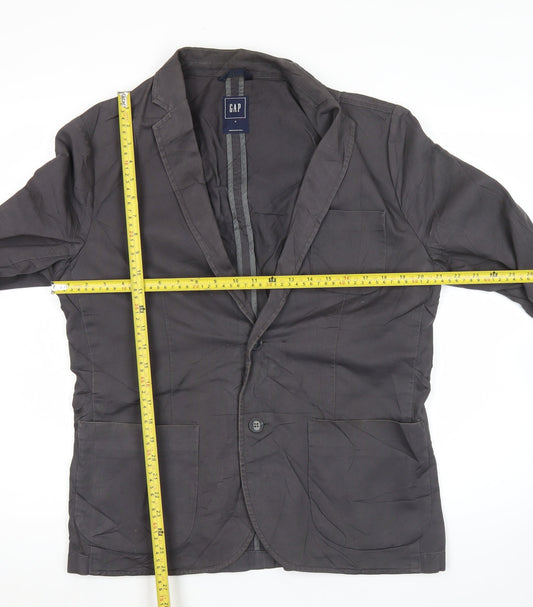 GAP Men’s Black Cotton Blazer Jacket Size S Regular Fit