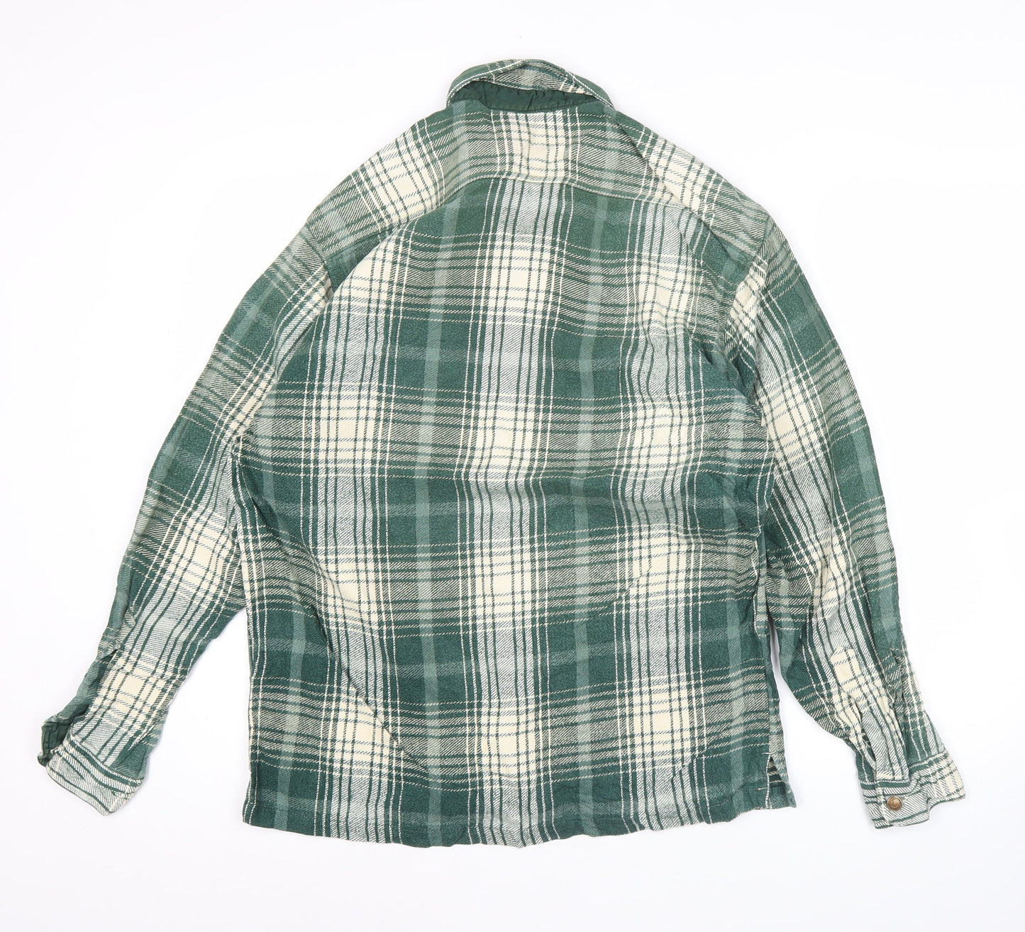 Levi's Men's Green Plaid Flannel Button-Up Shirt M Regular