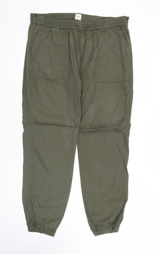 GAP Women’s Green Jogger Trousers M Lyocell Casual