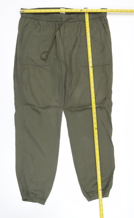 GAP Women’s Green Jogger Trousers M Lyocell Casual