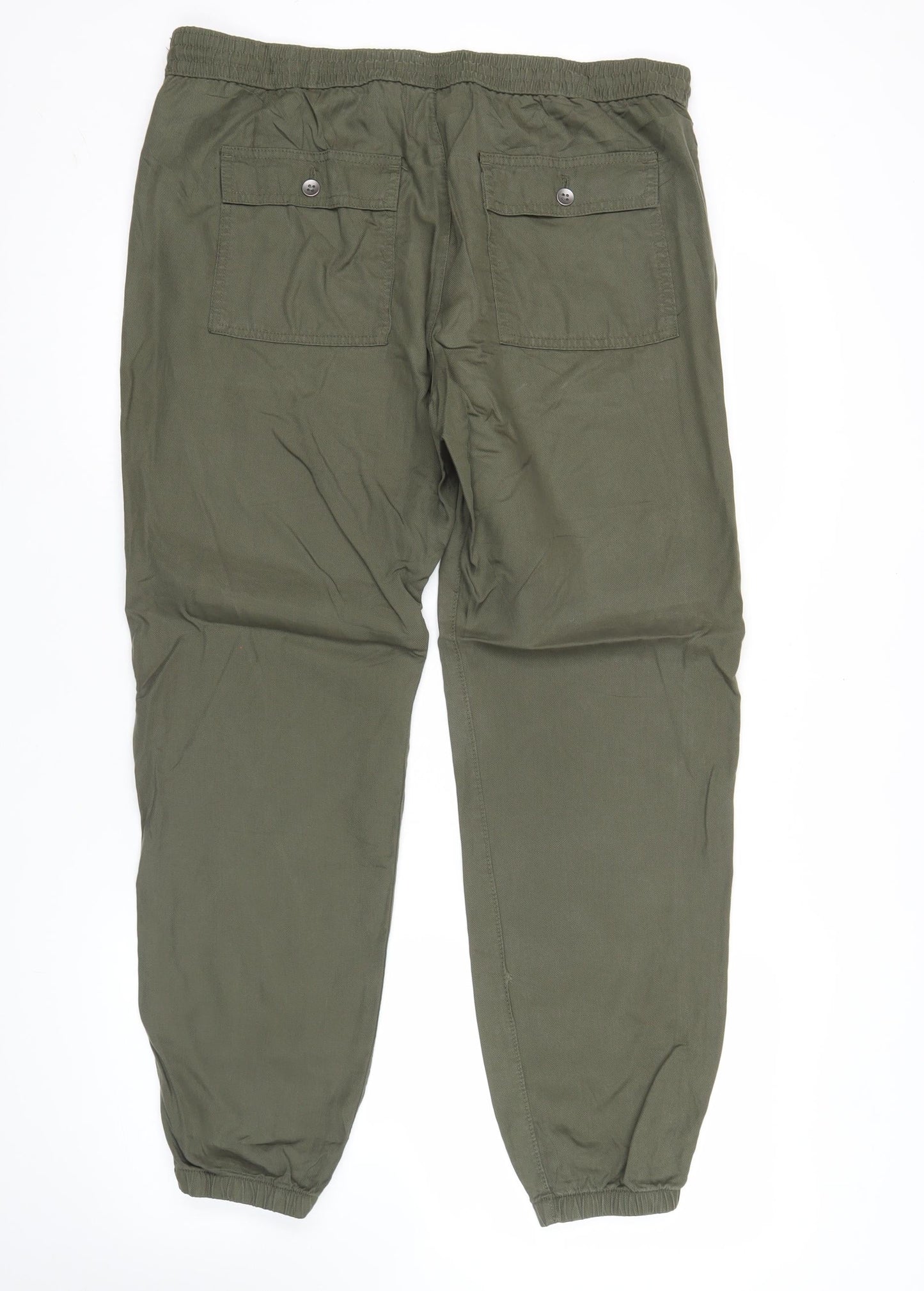 GAP Women’s Green Jogger Trousers M Lyocell Casual