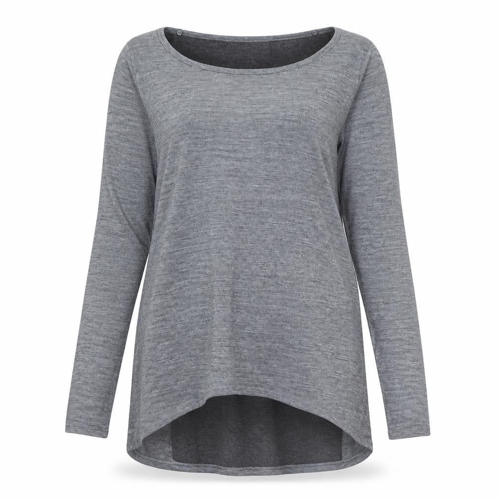 Phase Eight Women Grey Size 8 Shift Hi-Low Knit Dress