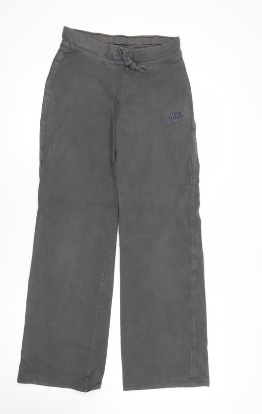 Nike Womens Grey S Sportswear Sweatpants Elastic Waist Trousers