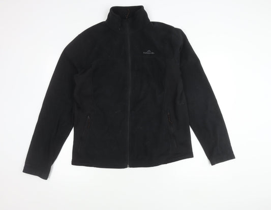 Kathmandu Men’s Black Fleece Jacket M Full Zip Outdoor Hiking