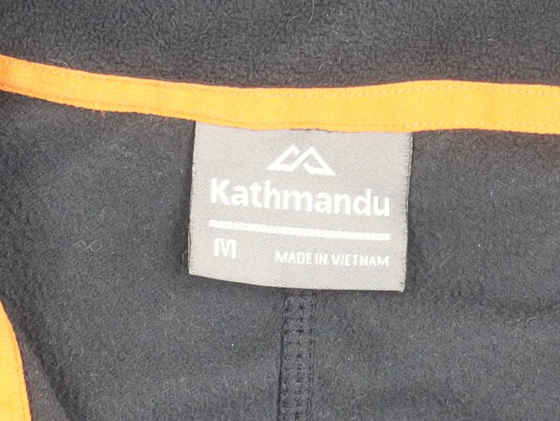Kathmandu Men’s Black Fleece Jacket M Full Zip Outdoor Hiking