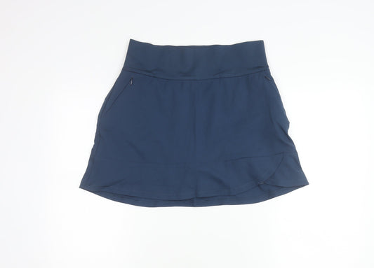 Adidas Womens Blue Athletic Skort M Sports Running Tennis Golf