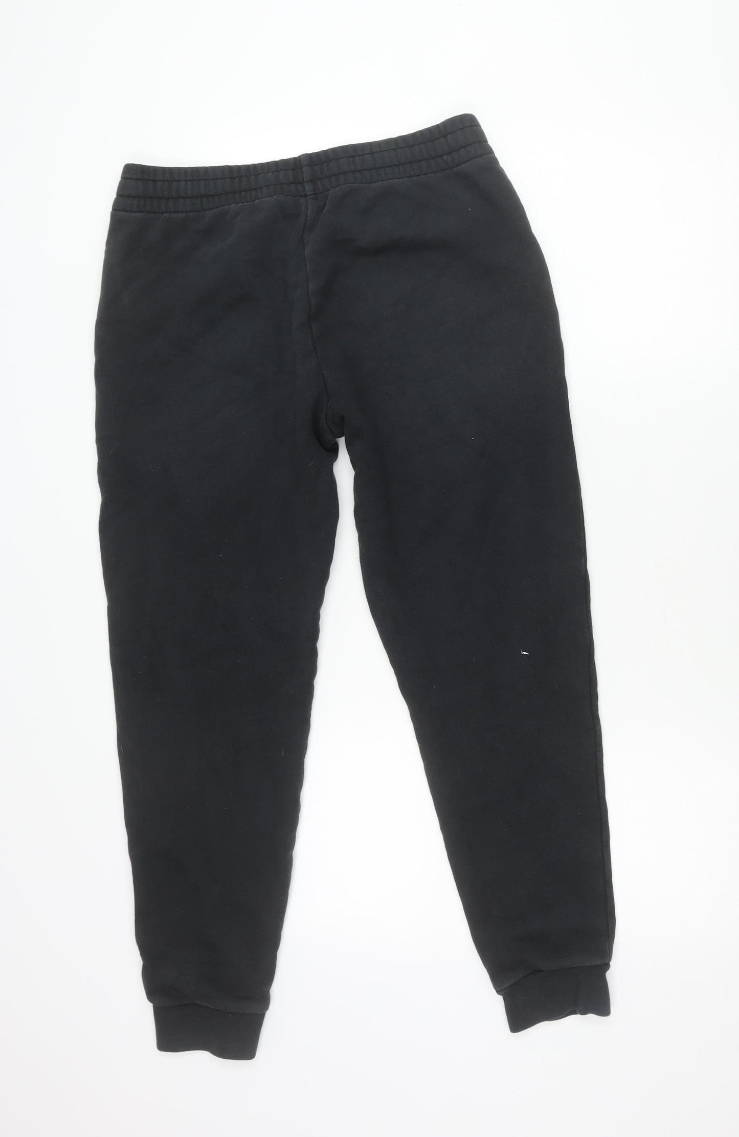 Emporio Armani EA7 Womens Black Jogger Trousers M Cotton Logo