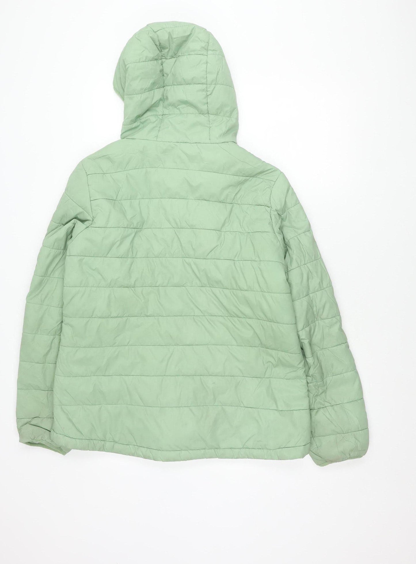 Peter Storm Womens Green Size 14 Quilted Hooded Puffer Jacket