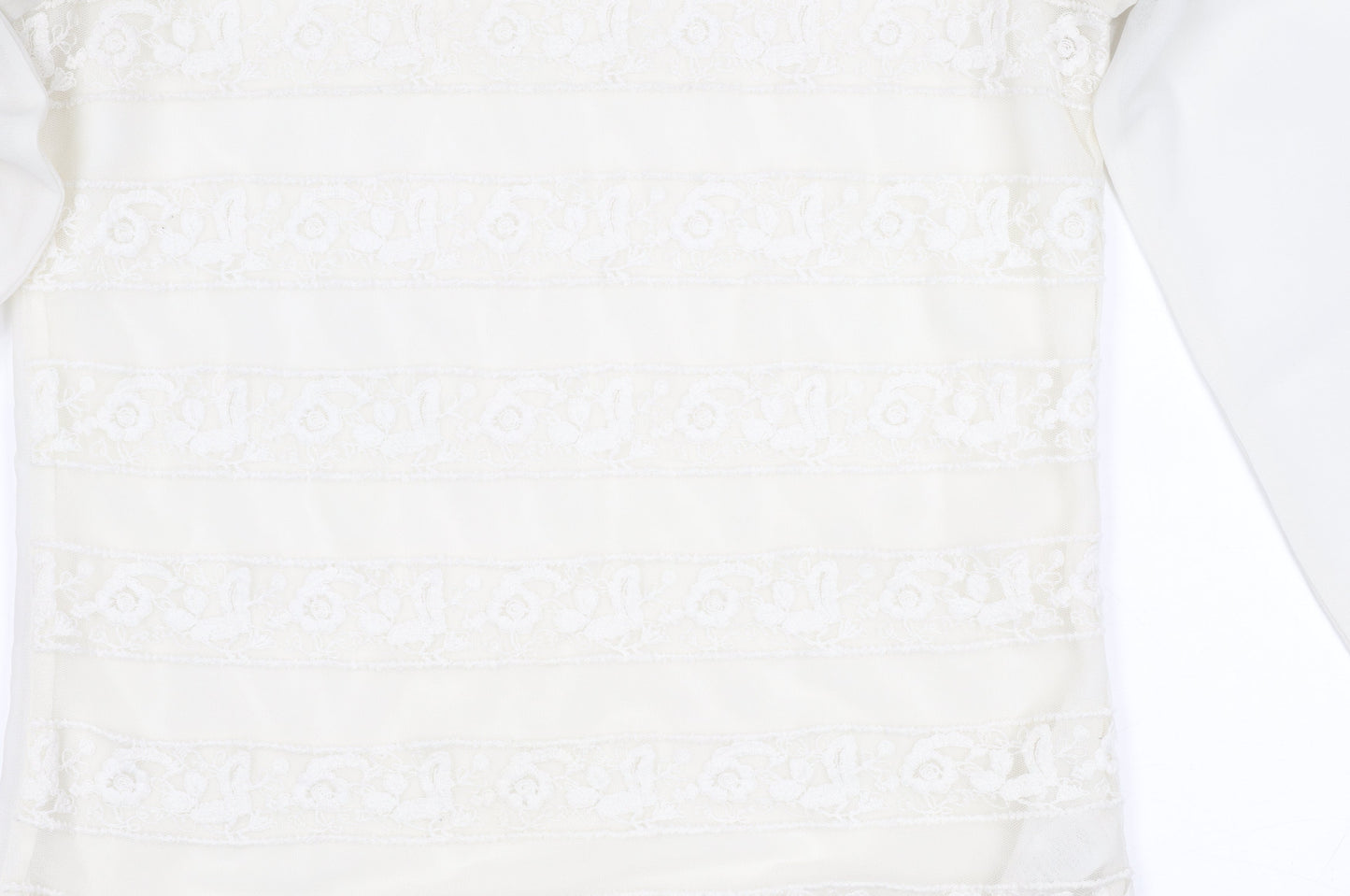 Next Women’s Ivory Lace Mock Neck Long Sleeve Blouse Size 6