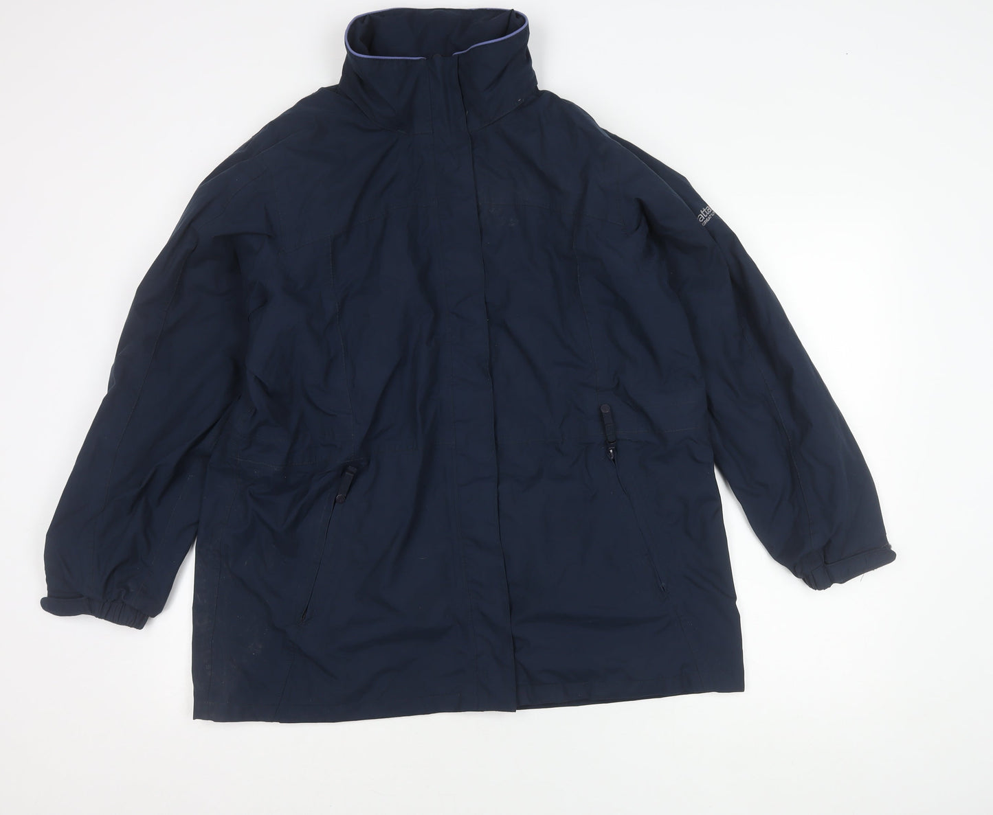 Regatta Women’s Blue Waterproof Rain Jacket Size 14 UK XL Outdoor Coat