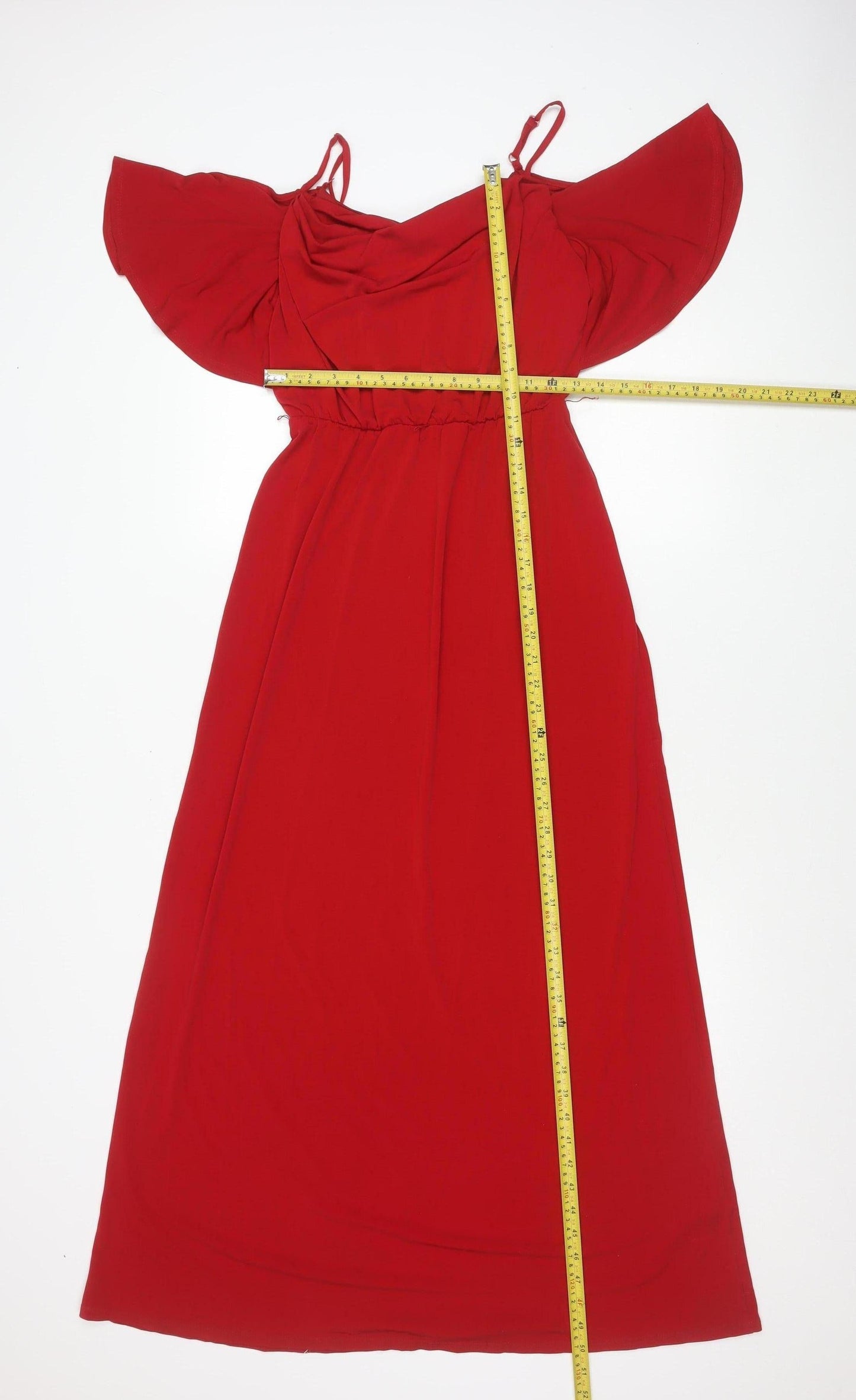 Début Women’s Red Off Shoulder Fit & Flare Dress Size 8