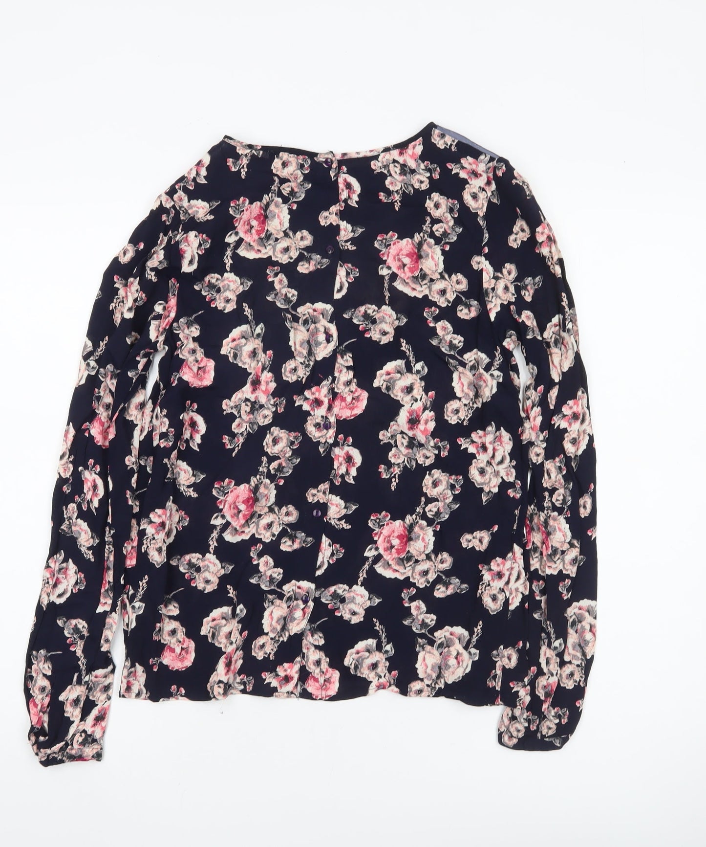 River Island Womens Floral Blouse Size 10 Multicoloured Long Sleeve Tunic