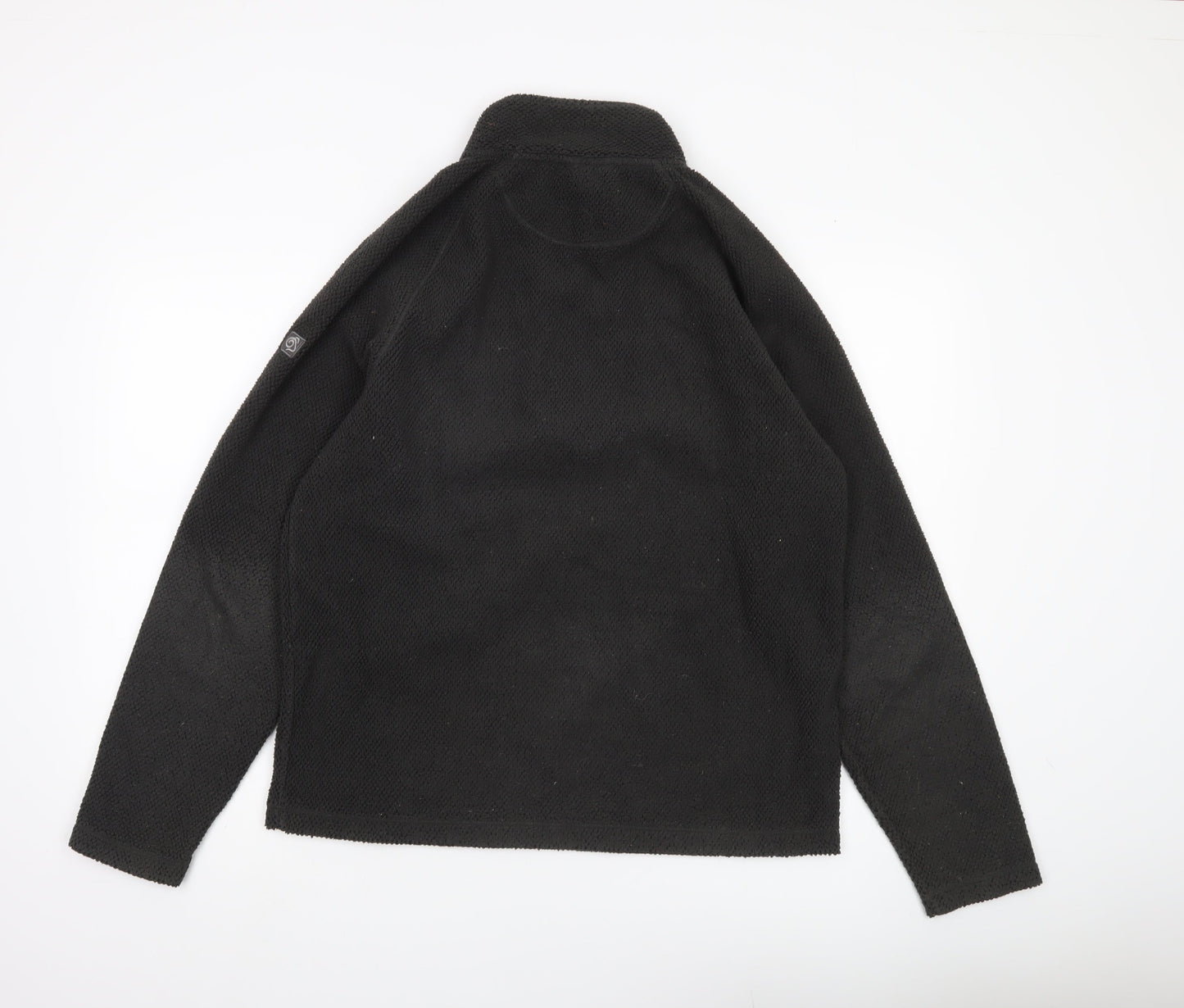 Craghoppers Men’s Black Fleece Pullover Sweatshirt L Regular Fit