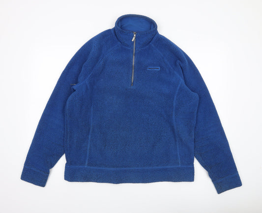 Craghoppers Men’s Blue Fleece Pullover Sweatshirt L Outdoor Hiking