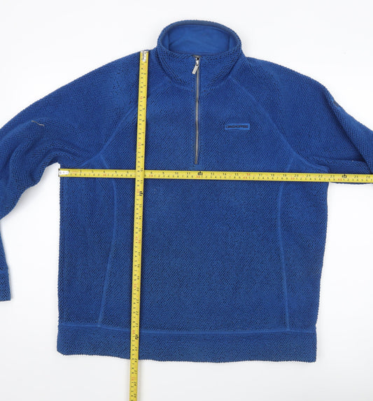 Craghoppers Men’s Blue Fleece Pullover Sweatshirt L Outdoor Hiking