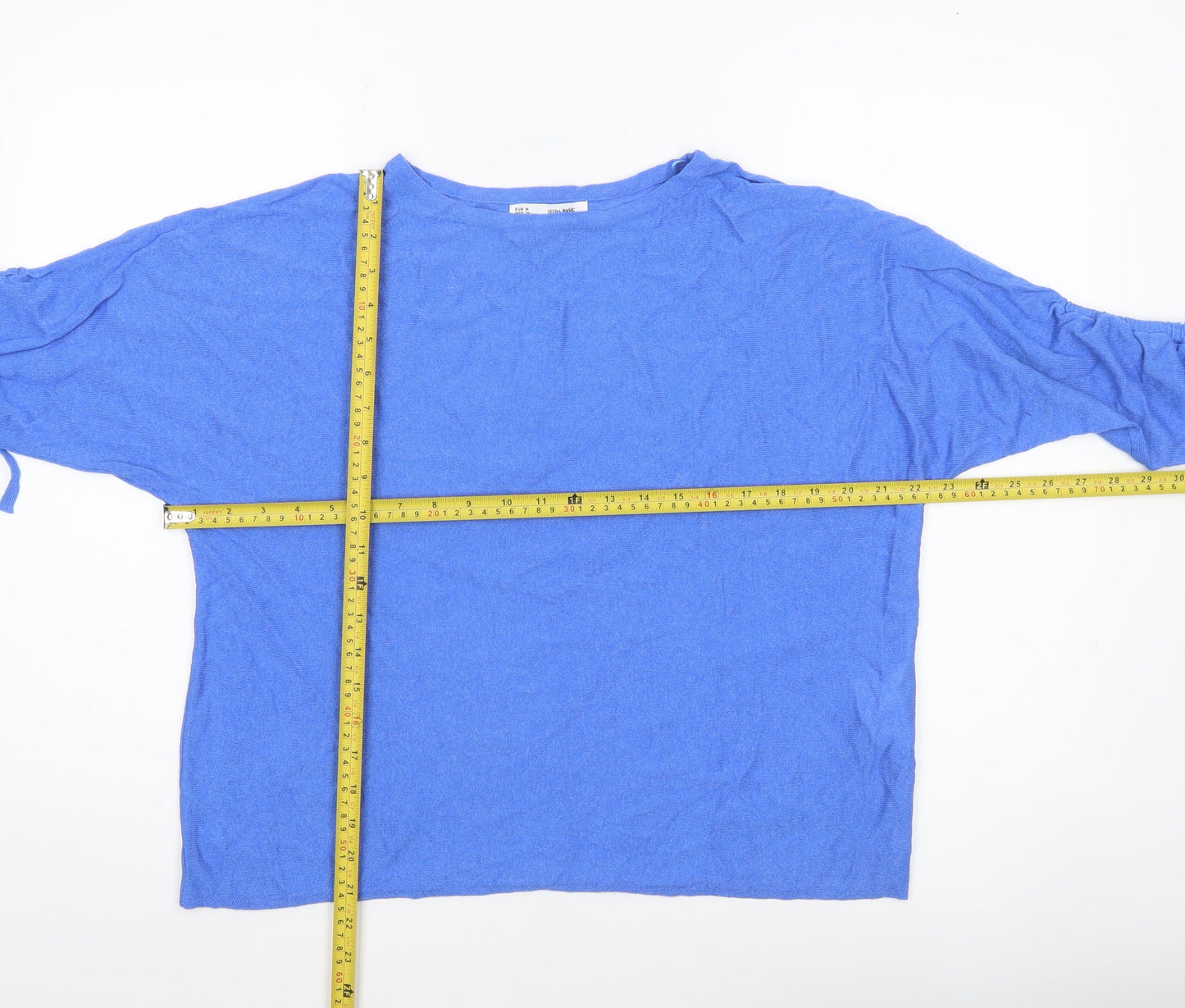 Sfera Women Blue Relaxed Fit Pullover Jumper Size 12