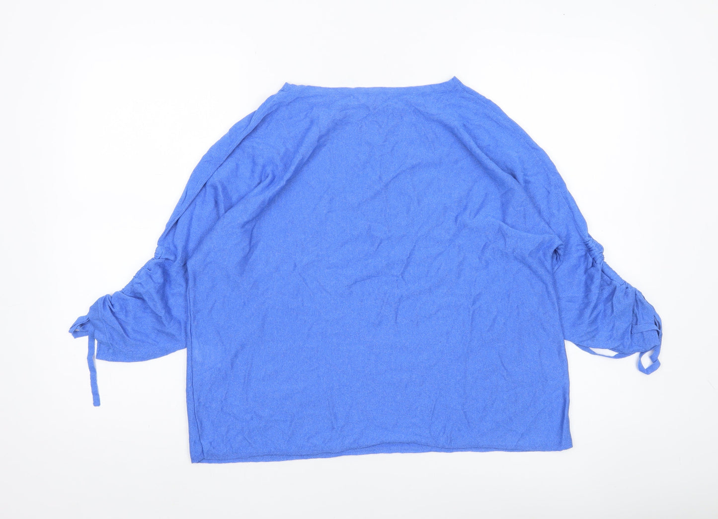 Sfera Women Blue Relaxed Fit Pullover Jumper Size 12
