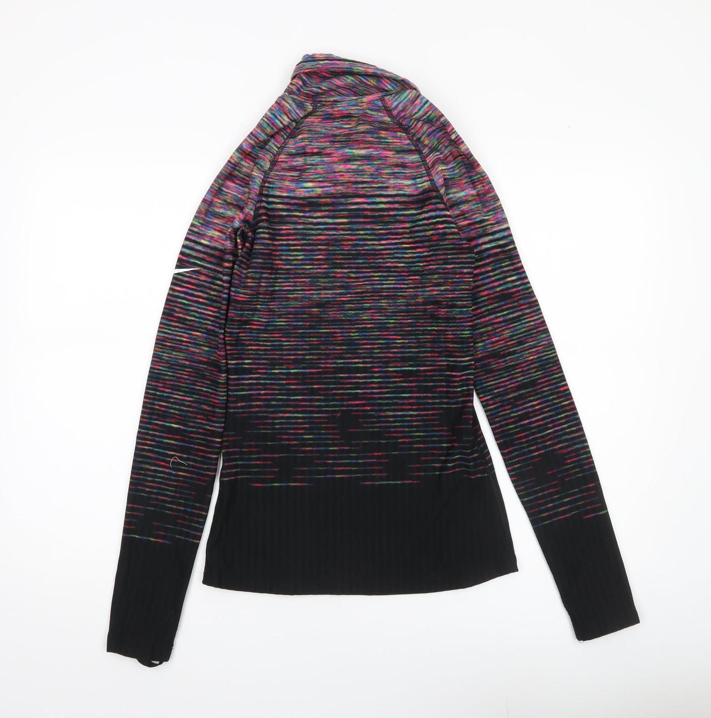 Nike Womens Multicoloured Hyperwarm Mock Neck Long Sleeve Top M