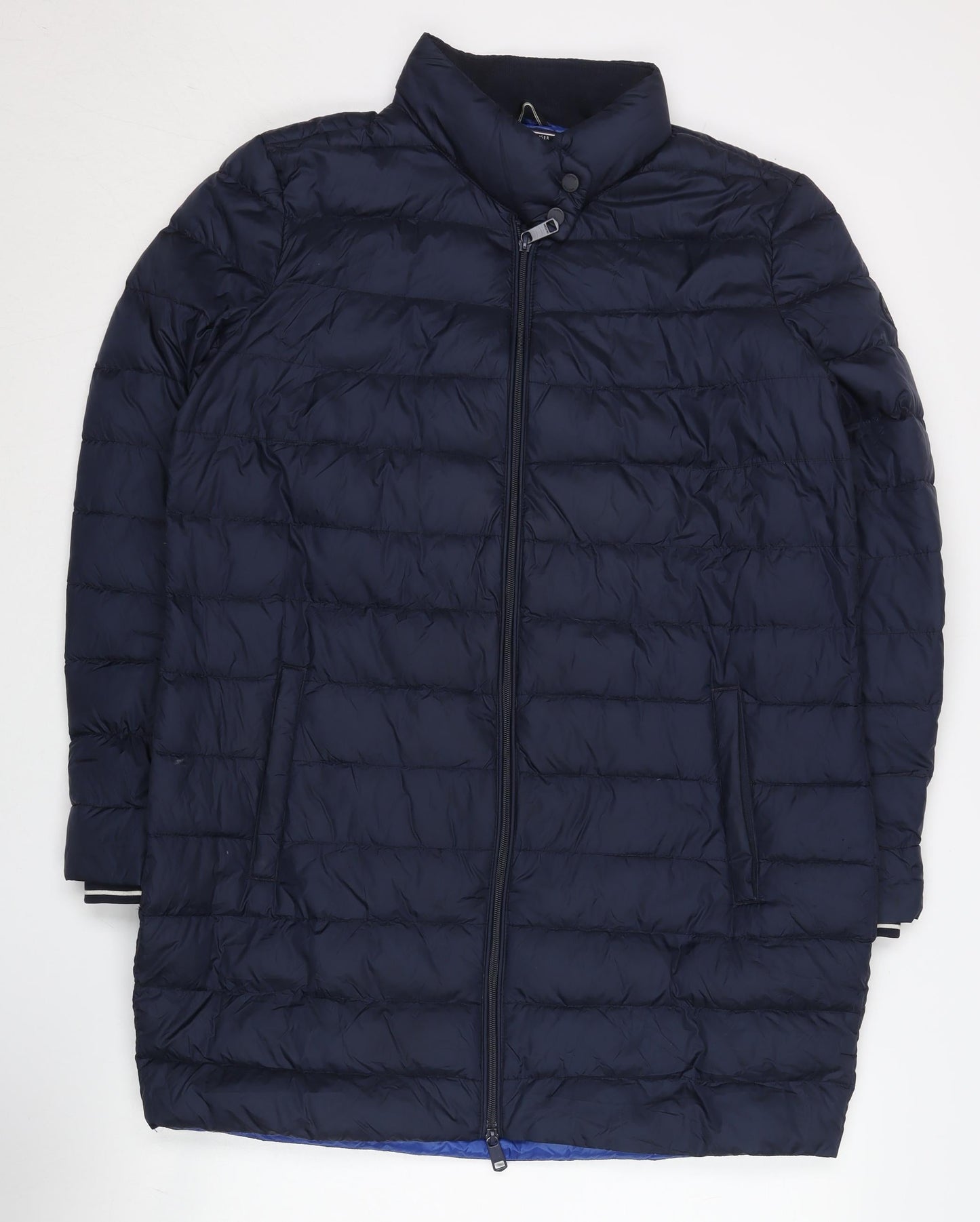 Tommy Hilfiger Men's Blue Puffer Coat Jacket M Mid-Length Down
