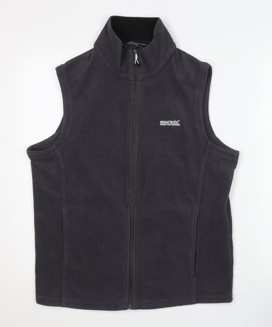 Regatta Mens Black Fleece Bodywarmer Waistcoat Gilet Size M Outdoor