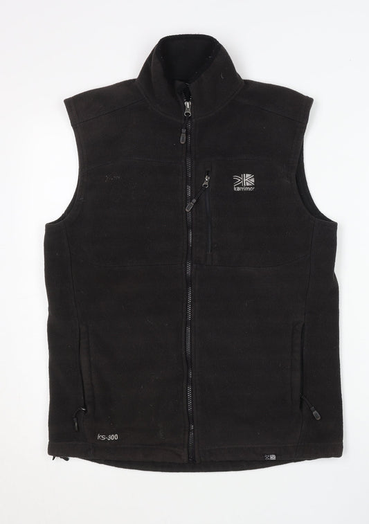 Karrimor Men’s Black Fleece Waistcoat Bodywarmer Size S Outdoor Hiking