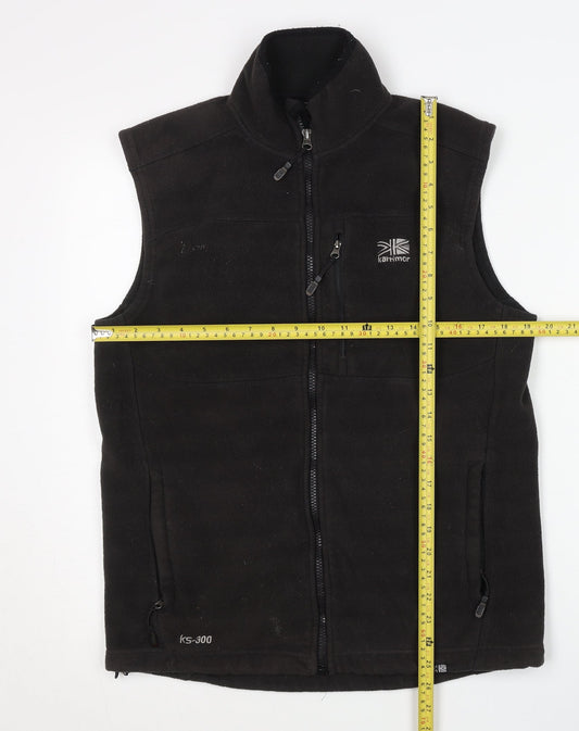 Karrimor Men’s Black Fleece Waistcoat Bodywarmer Size S Outdoor Hiking